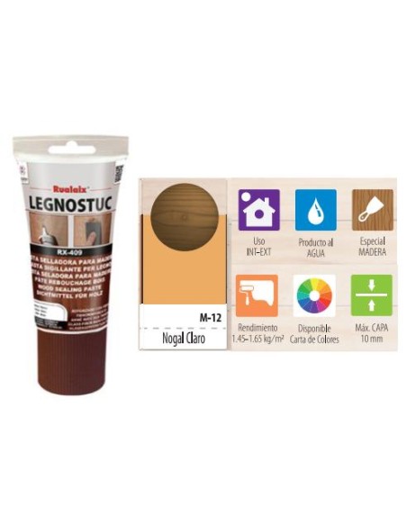 PASTA MADERA LEGNOSTUC TB 200 G NOGAL CLARO