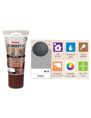 PASTA MADERA LEGNOSTUC TB 200 G CENIZA