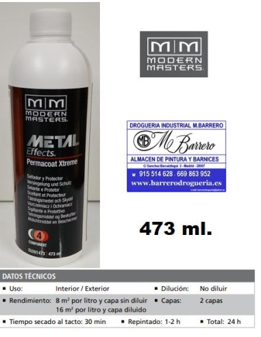 METAL EFFECT PERMACOAT XTREME 473 ml.
