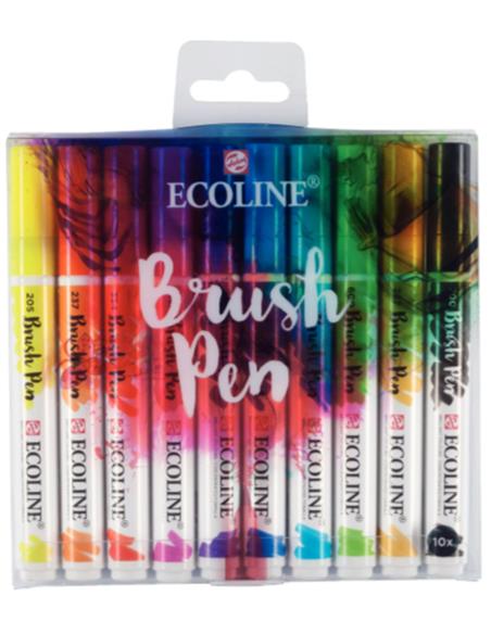 ECOLINE BRUSHPEN SET 10 - SURTIDO