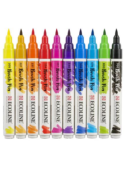 ECOLINE BRUSHPEN SET 10 - SURTIDO