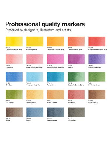 W&N WATERCOLOUR MARKER 24 PZ