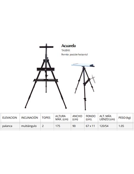 CABALLETE ALUMINIO ACUARELA