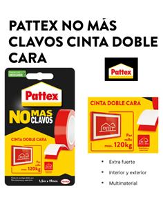 PATTEX NO MAS CLAVOS ROLLO 1.5mX19mm 2