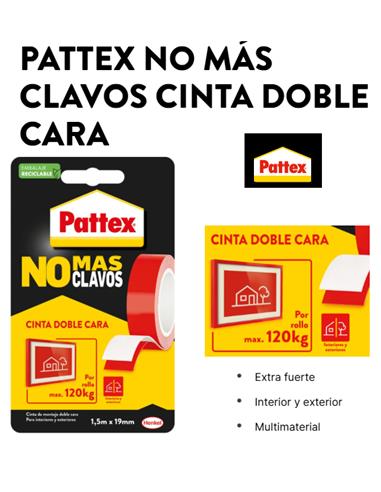 PATTEX NO MAS CLAVOS ROLLO 1.5mX19mm