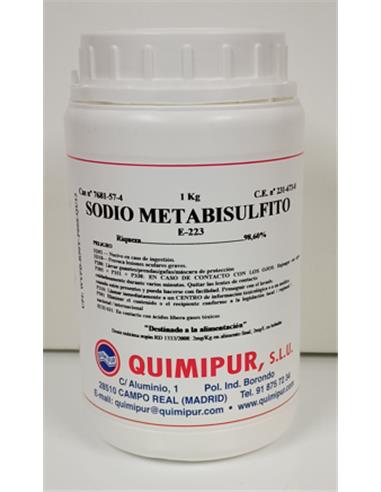 METABISULFITO SODICO 1 Kg. ALIMENTARIO E-223