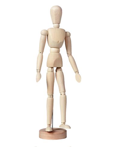 MANIQUI MADERA 30 CM