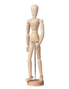 MANIQUI MADERA 30 CM 2