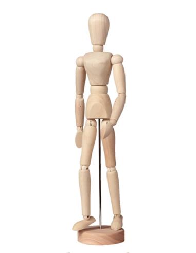 MANIQUI MADERA 30 CM