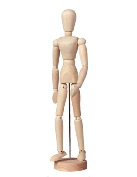 MANIQUI MADERA 30 CM