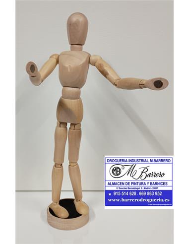 MANIQUI MAGNETICO MADERA 30 cm