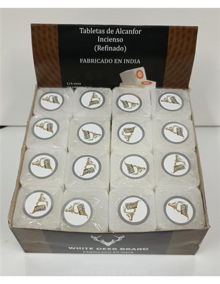 ALCANFOR INCIENSO CAJA (16 Piezas)