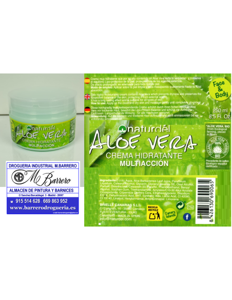 CREMA HIDRATANTE MULTIACCION 250 ml.