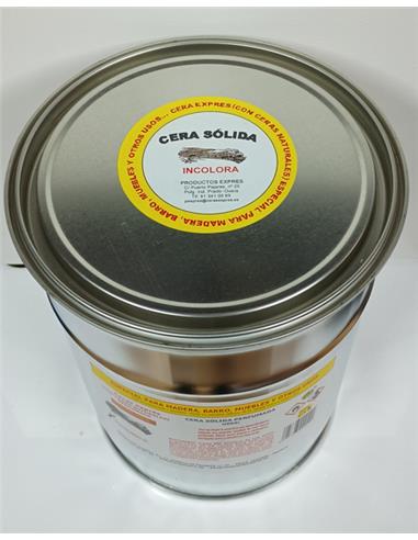 CERA SOLIDA INCOLORA LATA 5 LT