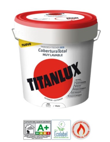 Titanlux cobertura total blanco 15 lt