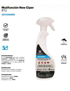 SAYONARA MULTIFUNCION NEW CIPER RTU 750 ml 2