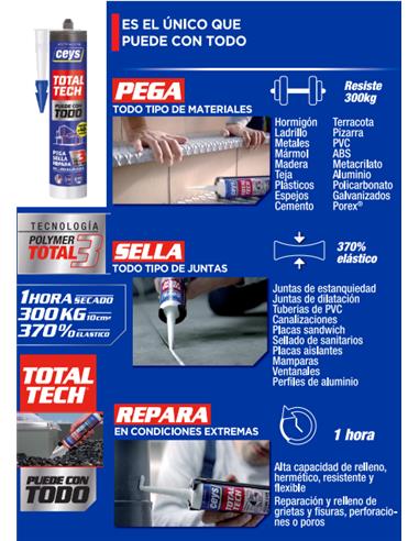 TOTAL TECH MS ANTRACITA 290 ml. CARTUCHO