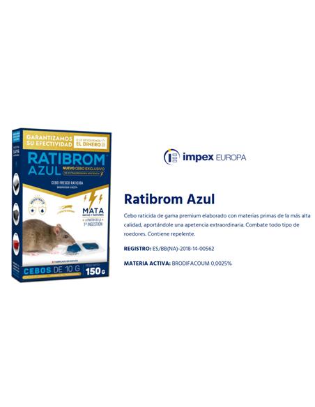 RATIBROM AZUL CEBO FRESCO ESTUCHE 150 G