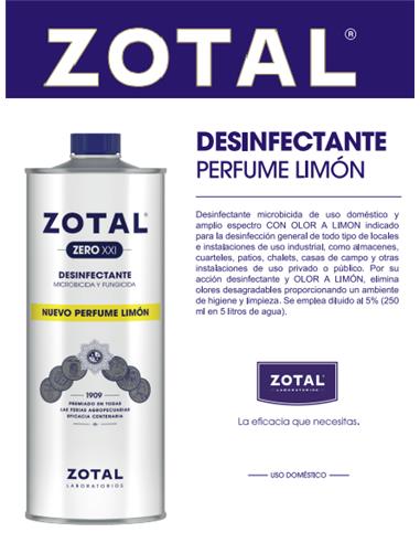 DESINFECTANTE ZOTAL ZERO 1 LT