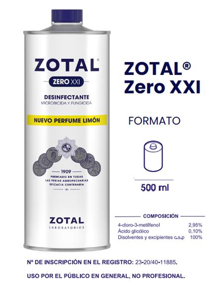 DESINFECTANTE ZOTAL ZERO 500 Gramos