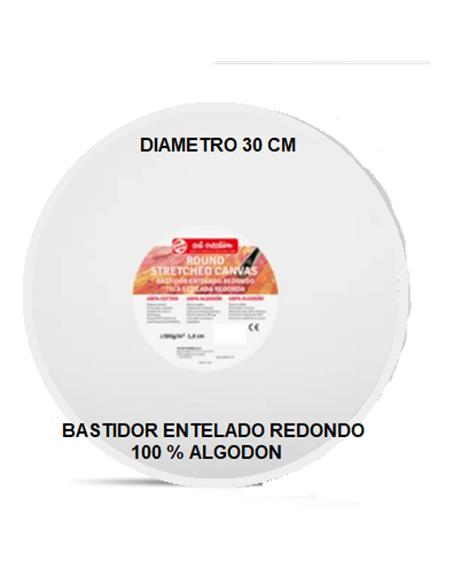 BASTIDOR ALG REDONDO ENTELADO 30 CM DIAMETRO