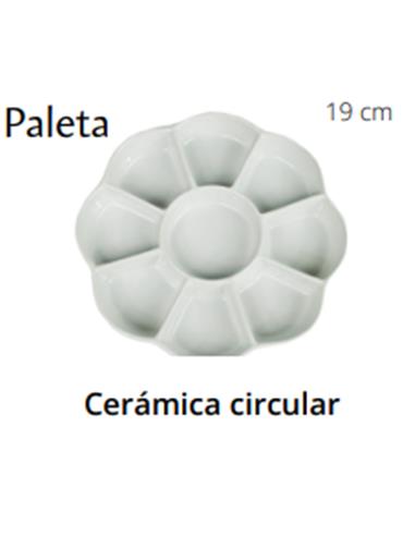 PALETA PORCELANA CIRCULAR 17-19 CM