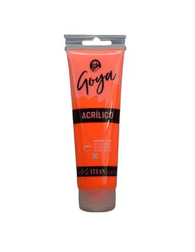 ACRILICO GOYA ESTUDIO ANARANJADO FLUOR 125 ml.