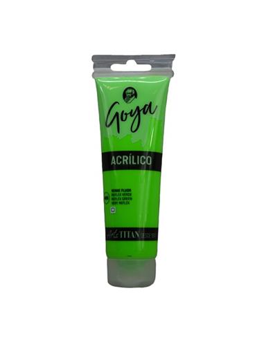 ACRILICO GOYA ESTUDIO VERDE FLUOR 125 ml.