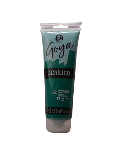 ACRILICO GOYA ESTUDIO VERDE ESMERALDA TONO 230 ML