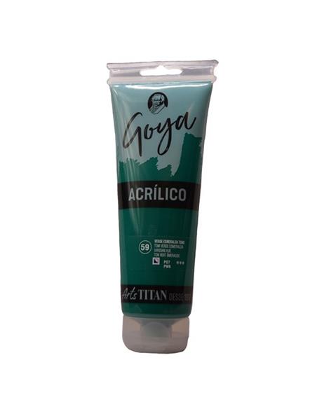 ACRILICO GOYA ESTUDIO VERDE ESMERALDA TONO 230 ML