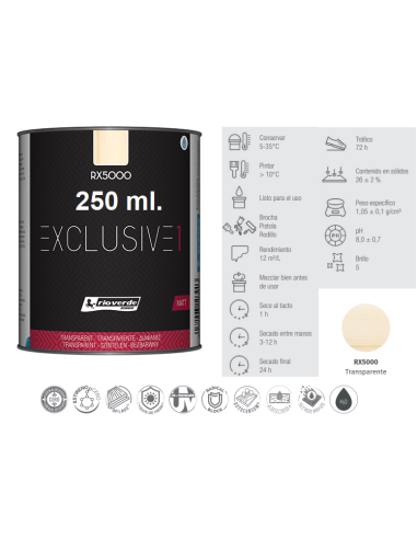 EXCLUSIVE 1 - INCOLORO MATE 250 ml.
