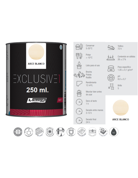 EXCLUSIVE 1 - BLANCO ARCE MATE 250 ml.