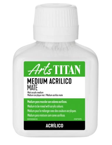 MEDIUM ACRILICO MATE TITAN 100 ml.