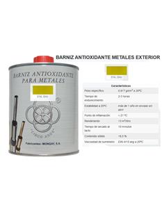 BARNIZ ANTIOXIDO METALES EXT.ORO 1 Lt. 2