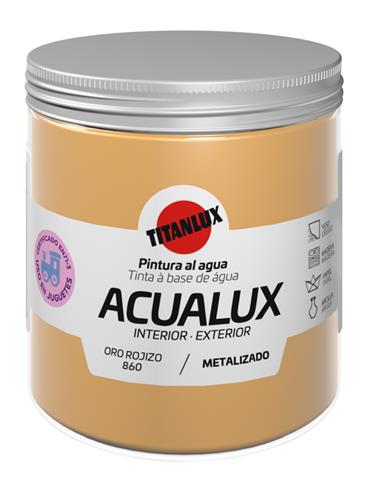 ACUALUX METALIZADO ORO ROJIZO 250 ml.
