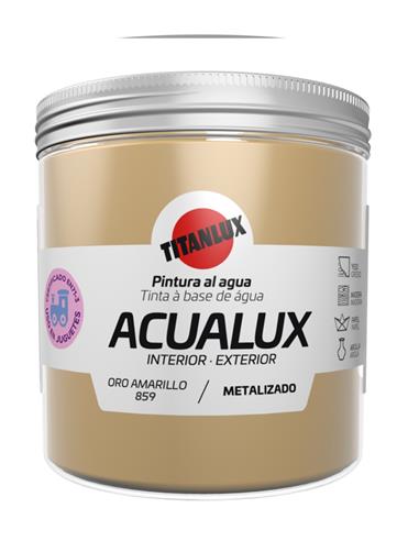 ACUALUX METALIZADO ORO AMARILLO 859 250 ml.