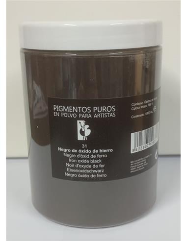 PIGMENTO NEGRO OXIDO HIERRO 1000 ml.