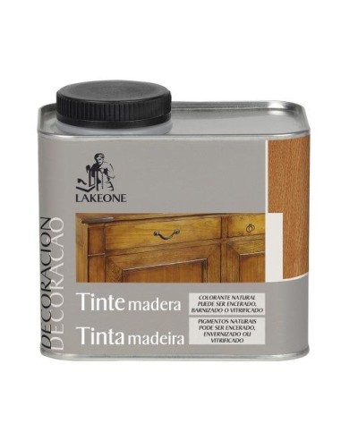 Tinte para madera 450 ml. roble oscuro lakeone