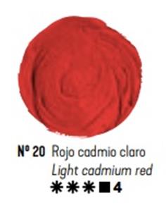 Oleo titan rojo cadmio claro 60 ml