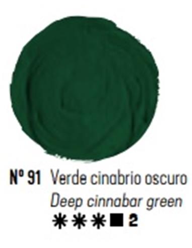 OLEO TITAN VERDE CINABRIO OSCURO 60 ml.