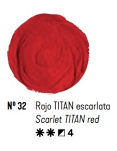 Acrilico titan rojo titan escarlata 60 ml