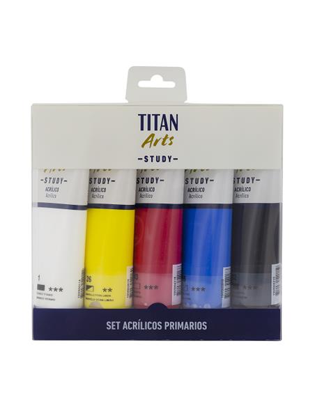 SET BASICO ACRILICO STUDY 5X120 ml.