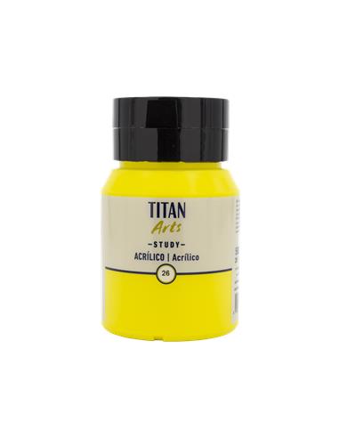 ACRILICO STUDY AMARILLO TITAN MEDIO 500 ml.