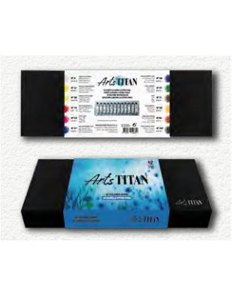 SET ACUARELAS TITANARTS 20ml - CAJA