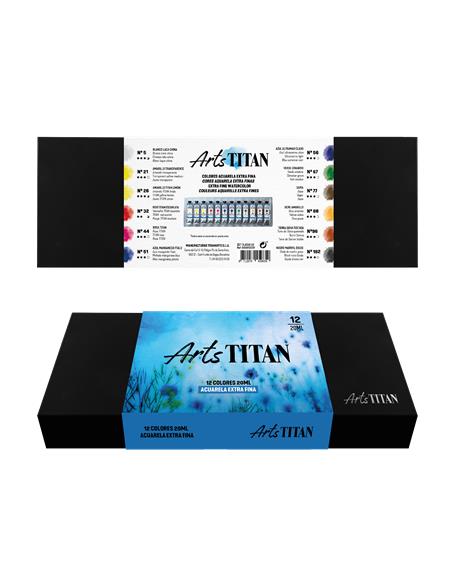 SET ACUARELAS TITANARTS 20ml - CAJA