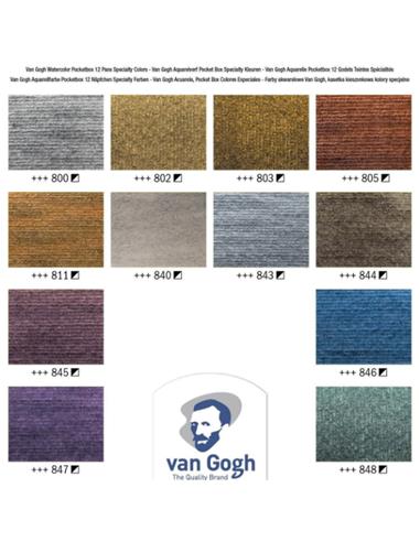 CAJA ACUARELA POCKET SPECIALTY METALLIC 12 MEDIAS PASTILLAS