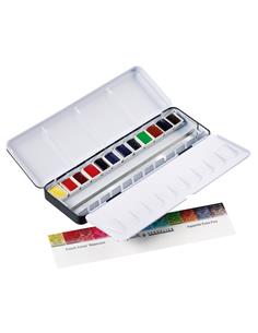 SENNELIER CAJA METAL 12 MEDIAS PASTILLA ACUARELA EXTRA