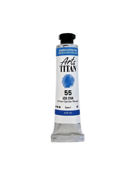 ACUARELA TITAN AZUL CYAN 20 ml.