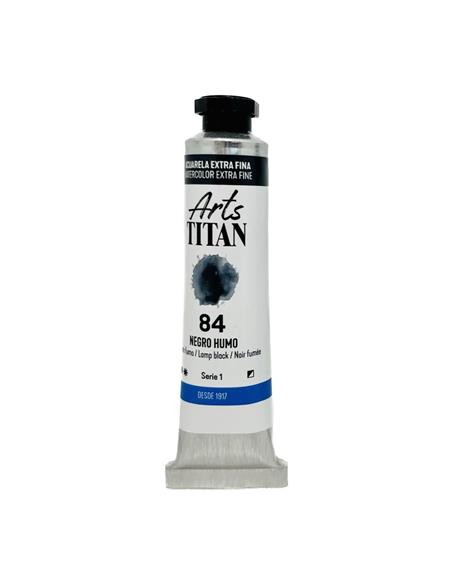 ACUARELA TITAN NEGRO HUMO 20 ml.