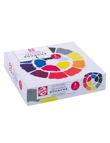 ESTUCHE CARTON TEMPERA EXTRAFINA 5 tb 20 ml.